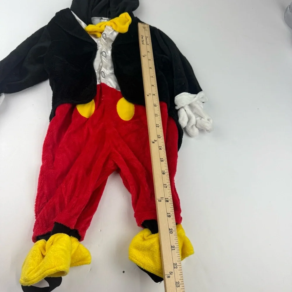 Disney Mickey Mouse Tuxedo Costume 6-9 Months Disney Baby Vacation Full Body - Picture 3 of 7